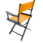 Table Height (18″) Director’s Chair – Gold Medal Commercial Black Finish