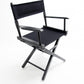 Table Height (18″) Director’s Chair – Gold Medal Commercial Black Finish