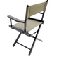 Table Height (18″) Director’s Chair – Gold Medal Commercial Black Finish