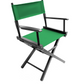 Table Height (18″) Director’s Chair – Gold Medal Commercial Black Finish