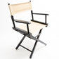 Table Height (18″) Director’s Chair – Gold Medal Commercial Black Finish