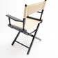 Table Height (18″) Director’s Chair – Gold Medal Commercial Black Finish
