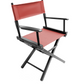 Table Height (18″) Director’s Chair – Gold Medal Commercial Black Finish