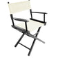 Table Height (18″) Director’s Chair – Gold Medal Commercial Black Finish