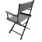 Table Height (18″) Director’s Chair – Gold Medal Commercial Black Finish