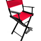 Counter Height (24″) Director’s Chair – Gold Medal Commercial Black Finish