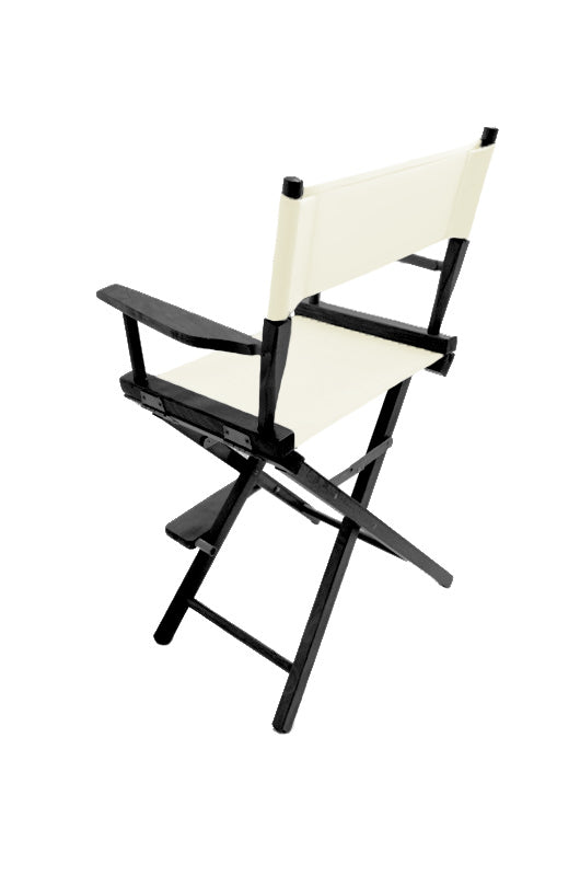 Counter Height (24″) Director’s Chair – Gold Medal Commercial Black Finish