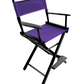 Counter Height (24″) Director’s Chair – Gold Medal Commercial Black Finish