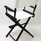 Counter Height (24″) Director’s Chair – Gold Medal Commercial Black Finish